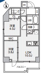 2階の間取り図
