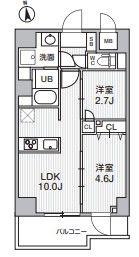 2階の間取り図