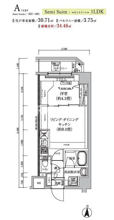 3階の間取り図
