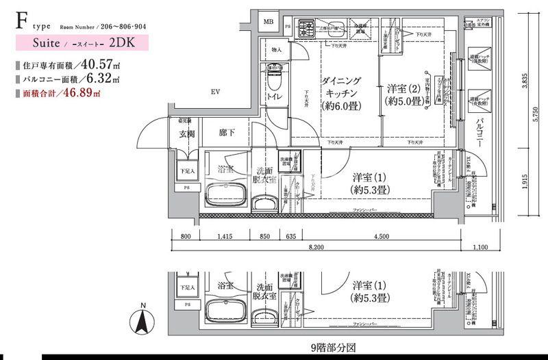 3階の間取り図