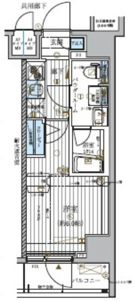 3階の間取り図