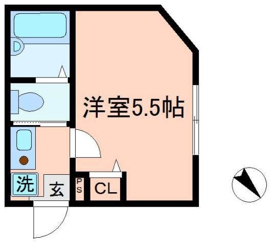 15.15平米の1K業者ササキ様間取り図使用許可