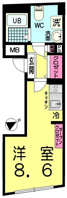 2階の間取り図