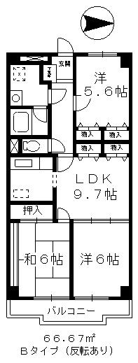 1階の間取り図