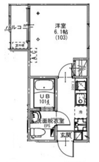 1階の間取り図