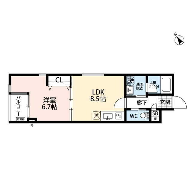 4階の間取り図