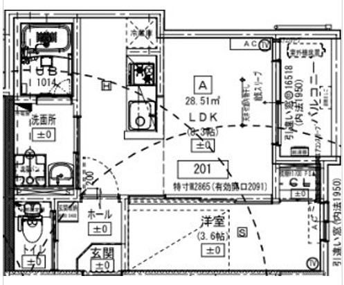 リビングスペースと家事スペースをしっかりと分けて暮らせます。