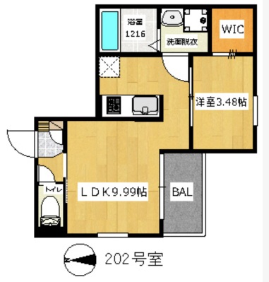 玄関より室内、キッチン、寝室などが見えない使いやすい間取り。