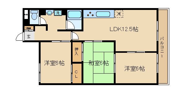 3階の間取り図