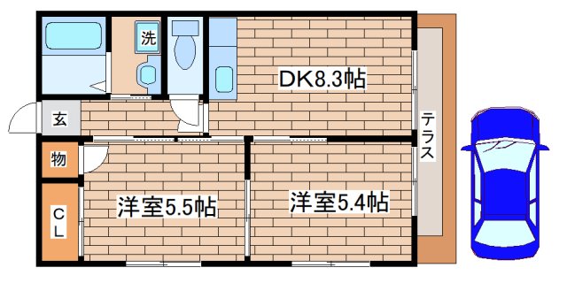 1階の間取り図