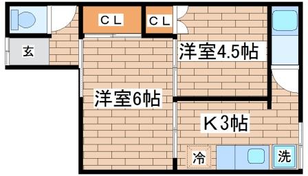 2階の間取り図