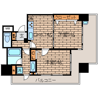 10階の間取り図