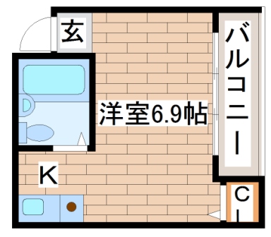 2階の間取り図