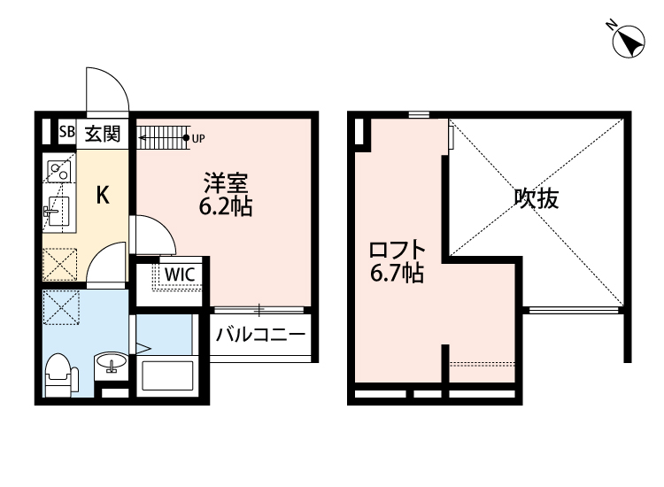 1階の間取り図