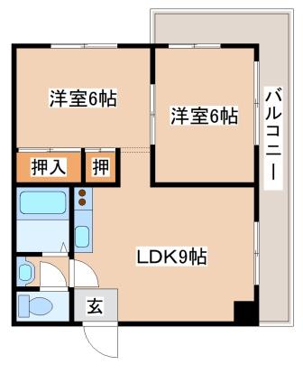 2階の間取り図