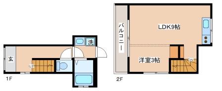 1階の間取り図