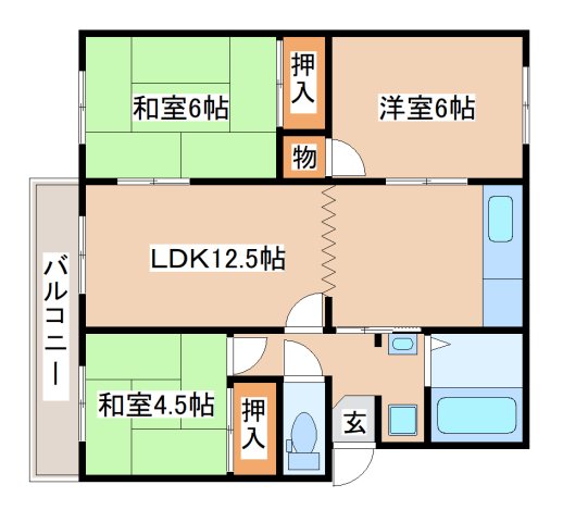 4階の間取り図