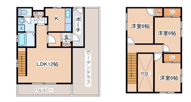 6階の間取り図