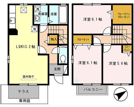 1階の間取り図