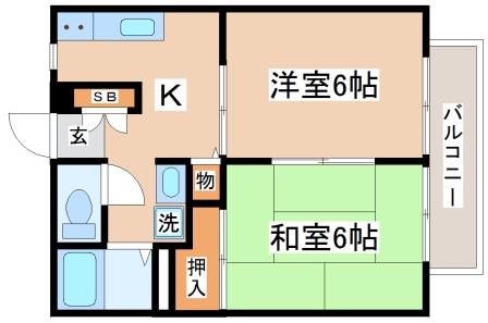 2階の間取り図