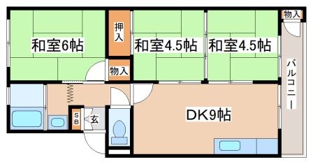 3階の間取り図