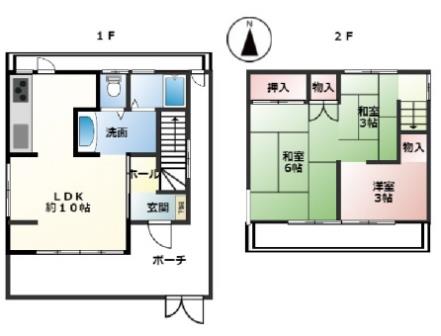 -階の間取り図