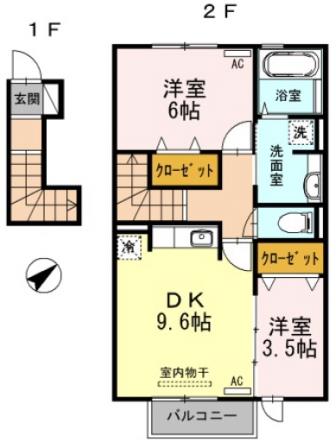2階の間取り図