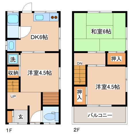 -階の間取り図