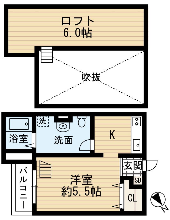 1階の間取り図
