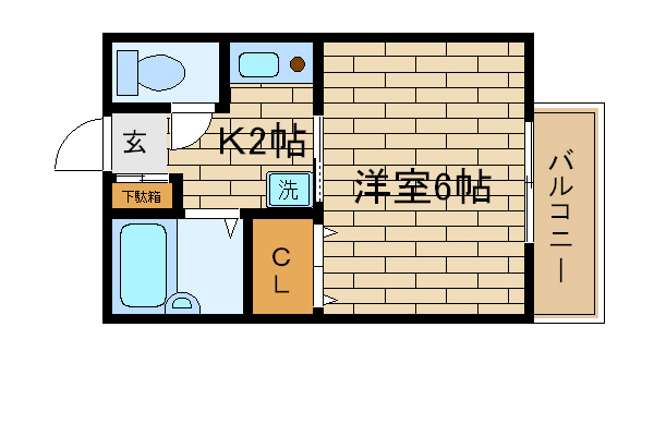 1階の間取り図