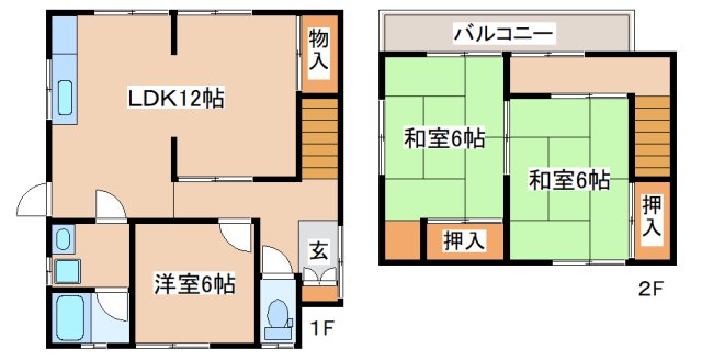 -階の間取り図