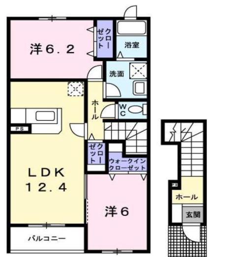 2階の間取り図