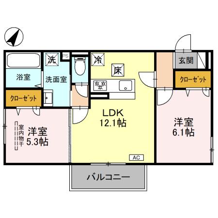 1階の間取り図