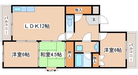 4階の間取り図
