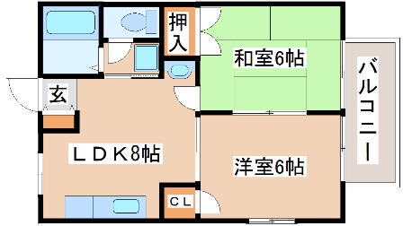 2階の間取り図