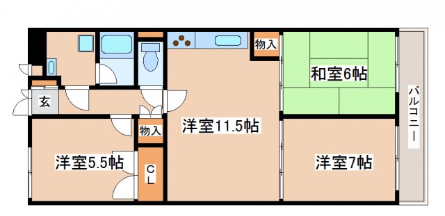 3階の間取り図