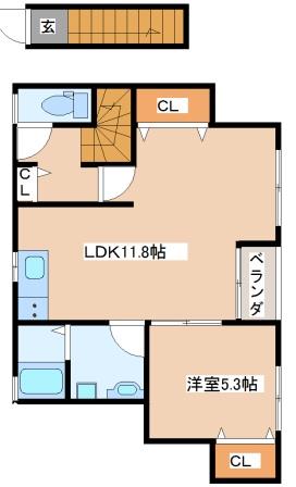 2階の間取り図