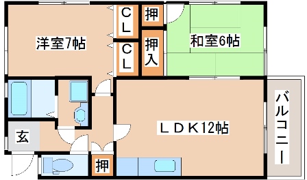 2階の間取り図