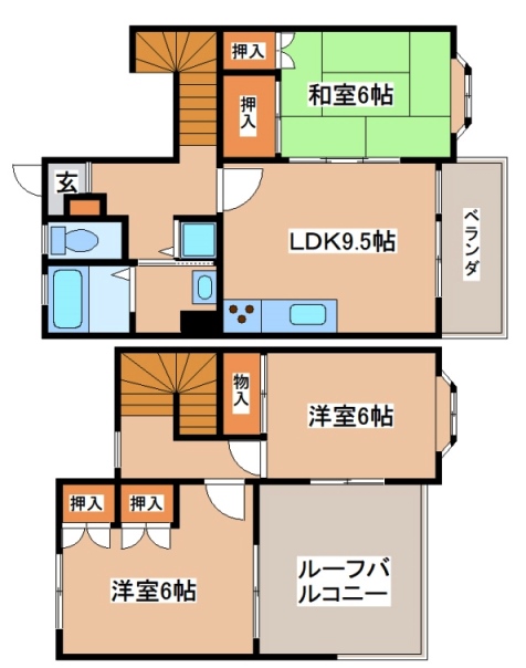 1階の間取り図