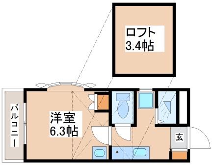 2階の間取り図