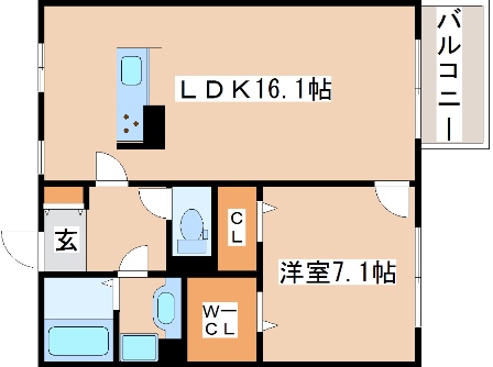 2階の間取り図