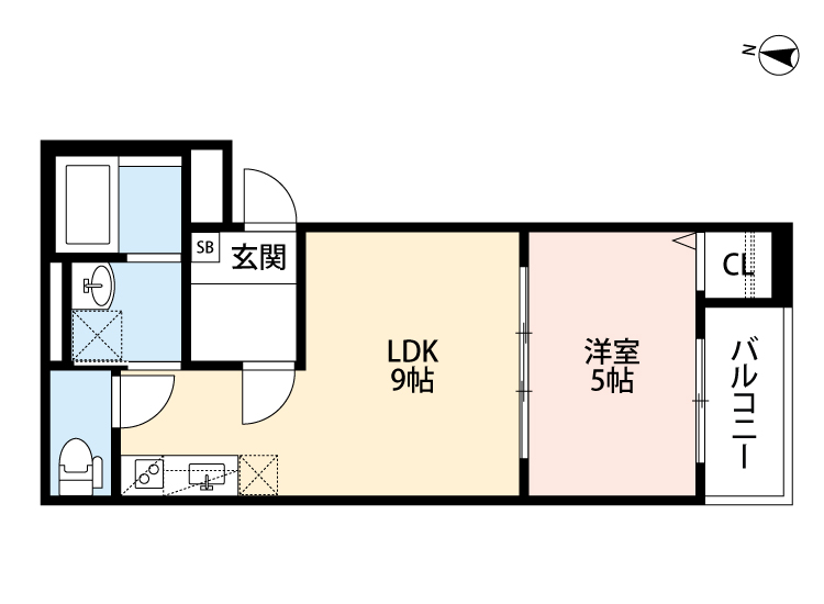 2階の間取り図