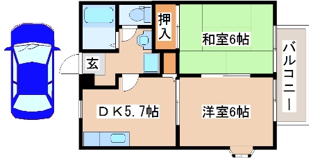 2階の間取り図