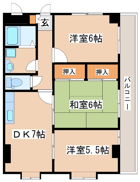 4階の間取り図