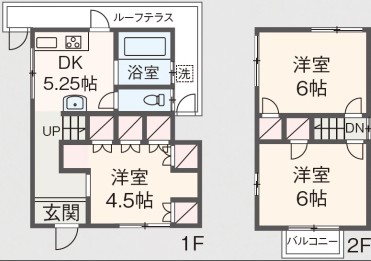 -階の間取り図