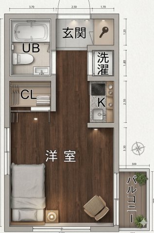 2階の間取り図