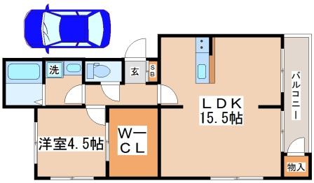 2階の間取り図