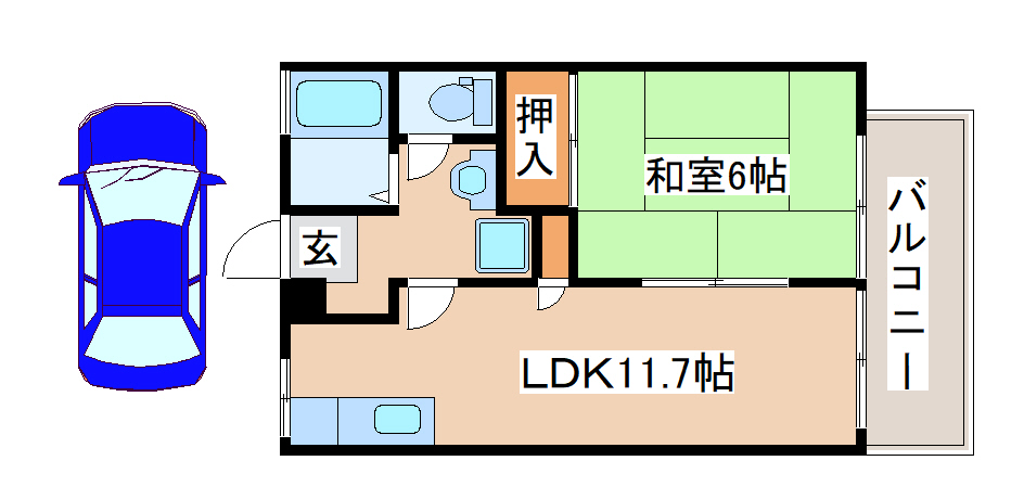 2階の間取り図