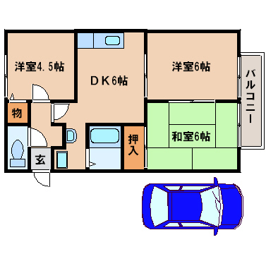 2階の間取り図