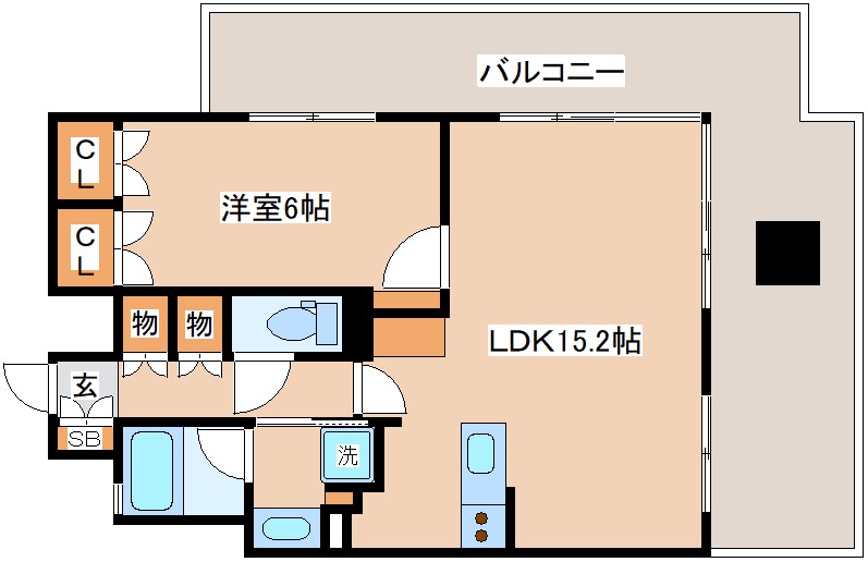 8階の間取り図